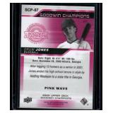 Druw Jones RC   2023 Upper Deck Platinum Pink Wave Parallel - Splash of Color #SCP-87  Baseball Card