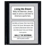 Wally The Beer Man Auto    2014  # Minneapolis St. Paul Baseball Card
