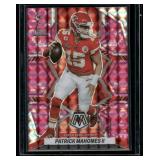 Patrick Mahomes II    2022 Panini Mosaic Pink Camo Prizm #293 Kansas City Chiefs Football Card