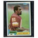 Art Monk RC   1981 Topps #194 Washington Redskins Football Card