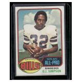 OJ Simpson    1976 Topps #300 Buffalo Bills Football Card