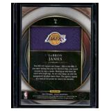 LeBron James    2022 Select Numbers #6 Los Angeles Lakers Basketball Card