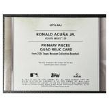 Ronald Acuna Quad Relic /99 2024 Topps Primary Pieces #SPQ-RAJ Baseball Card