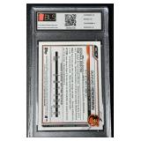 Gunnar Henderson RC Graded 8.5 NM-MT 2021 Bowman Draft Chrome #BDC-175 Sapphire Edition Baseball Card