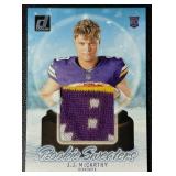JJ McCarthy Rookie Sweaters 2024 Donruss #RHS-JJM Minnesota Vikings RC Football Card