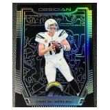 Phillip Rivers /100 2018 Obsidian #40, numbered 070/100, Football Card