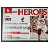 Chris Bosh Game Worn Relic /149 2017 Absolute Heroes #38, Numbered 029/149, Basketball Card