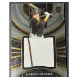 Jackson Merrill RC Relic 2023 Select #PJS-JM Rookie Baseball Card