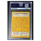 1968 Topps Chuck Dobson #62 PSA 7 NM (ST) Vintage Baseball Card