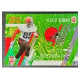 David Njoku RC /499 2017 Unparalleled Lime Green #300 Rookie Football Card