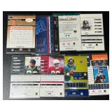 SAMPLE 8 Card Football Lot - all sample cards