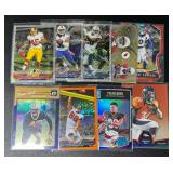 9 Card NFL Football Parallel Card Lot