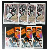 Deion Sanders 7 Card Football Lot