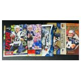 Tom Brady 5 Card Football Lot