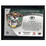 A.J. Hawk RC 2008 Upper Deck Icons Future Foundations Blue #FF1 Green Bay Packers Football Card