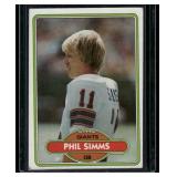 Phil Simms RC 1980 Topps #225 New York Giants Football Card