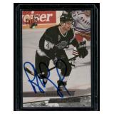 Rob Blake On-Card Auto  1994 Fleer Ultra #24 Los Angeles Kings Hockey Card