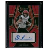 Alec Pierce Auto RC 2022 Select Draft Picsk Red Panini Prizm #RS-API Cincinnati Bearcats Football Card