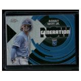 Bobby Witt Jr. RC 2022 Topps Chrome Update Generation Now #GNC-23 Kansas City Royals Baseball Card