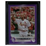 Albert Pujols  2022 Topps Bowman Chrome Purple #USC50 St. Louis Cardinals Baseball Card