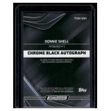 Donnie Shell Auto  2024 Topps Chrome Black #BA-DSH Pittsburgh Steelers Football Card