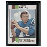 John Unitas  1973 Topps #455 San Diego Chargers Football Card