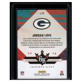 Jordan Love  2024 Donruss Gridiorn Kings #9 Green Bay Packers Football Card