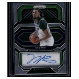 Naz Reid Auto  2020 Panini Prizm Penmanship #PE-NAZ Minnesota Timberwolves Basketball Card