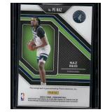 Naz Reid Auto  2020 Panini Prizm Penmanship #PE-NAZ Minnesota Timberwolves Basketball Card