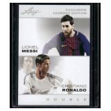 Lionel Messi / Christiano Ronaldo  2022 Leaf Exclusive Legend Edition #LM-CR  Soccer Card