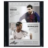 Lionel Messi / Christiano Ronaldo  2022 Leaf Exclusive Legend Edition #LM-CR  Soccer Card