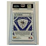 Zay Flowers PSA 1 Gem Mint RC 2023 Donruss Optic Diamond Hands #DHZF Rookie Football Card