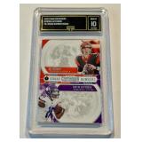 Justin Jefferson / Joe Burrow RC Graded 10 Gem Mint 2020 Contenders Round Numbers #RN-BJ Rookie Football Card