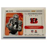 TJ Houshmandzadeh Auto Patch /299 2021 Illusions Immortalized #IJ-TJ, numbered 137/299, Football Card