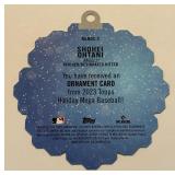 Shohei Ohtani 2023 Topps Holiday Mega Baseball Ornament Card #MLBDC-2