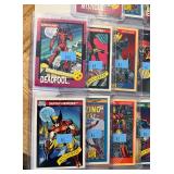 Marvel 17 Card 1990-1992 Amazing Fantasy, Super-Villains, Avengers, Super Heroes with Deadpool, Spiderman, Wolverine and more!