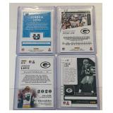 Jordan Love 4 RC Lot Green Bay Packers Rookie Football Cards