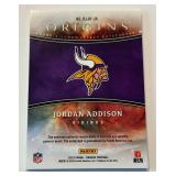 Jordan Addison RPA /75 2023 Origins #RJJA-JA w/ Nasty Patch Numbered 41/75 Rookie Minnesota Vikings Football Card