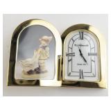 unisex Hummel Solid brass goose girl Brass Quartz Clock. New battery