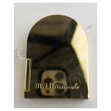 unisex Hummel Solid brass goose girl Brass Quartz Clock. New battery