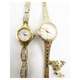 Citizen & Jasco Gold Tone Base Metal Quartz Analog watch. New Batteries Installed!