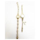 Citizen & Jasco Gold Tone Base Metal Quartz Analog watch. New Batteries Installed!