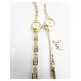 Citizen & Jasco Gold Tone Base Metal Quartz Analog watch. New Batteries Installed!