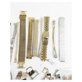Group of 16  Various Styles of Watch Bands, Straps & Parts..