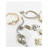 Group of 10 Vinatge Mechanical Watches & Parts. Not Working