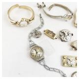Group of 10 Vinatge Mechanical Watches & Parts. Not Working