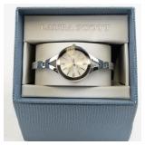 Laura Scott Beautiful stainless steel and base metal Quartz Analog watch. New Battery! Like New with Original Box.