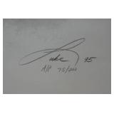 1995 Michael Jordan Pencil Drawing Artist Proof Signed By Artist