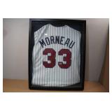 Signed Justin Morneau Jersey in Shadow Box