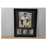 Framed Rod Carew Photo and Cards